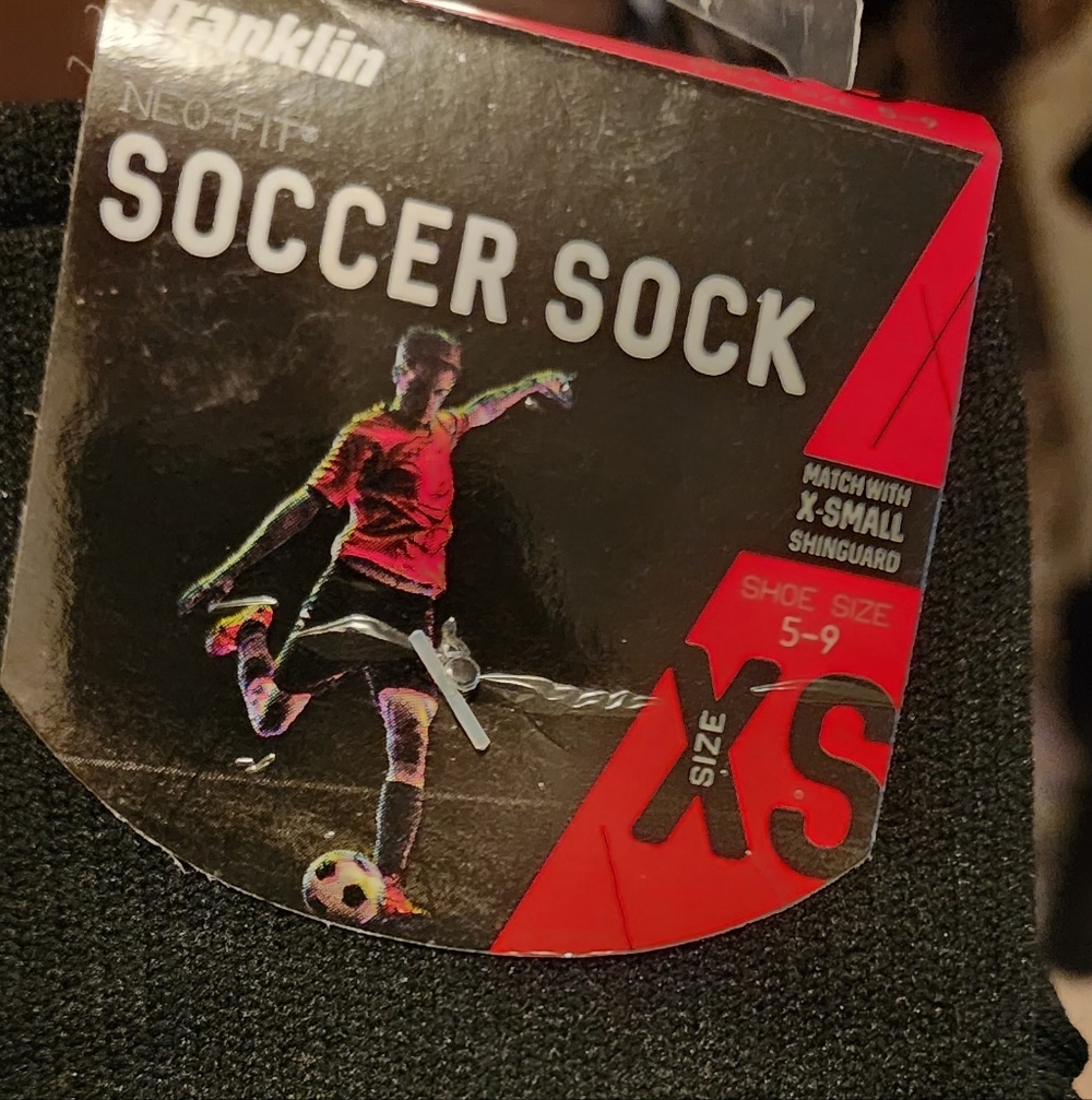 2 Pair Champion Black Athletic Soccer Socks